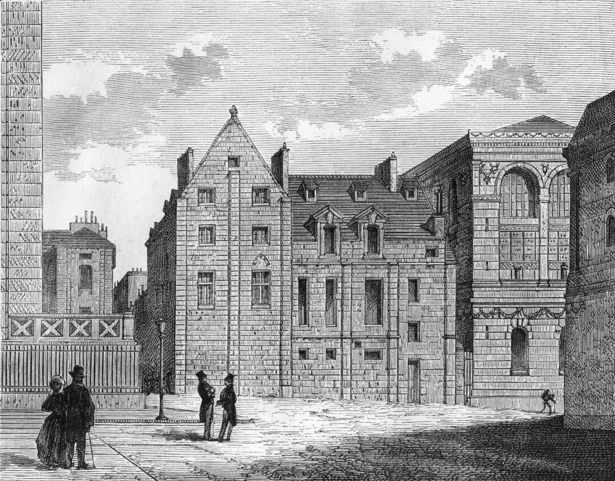Montaigu Collegen jäänteet, noin 1850 tekijältä French School