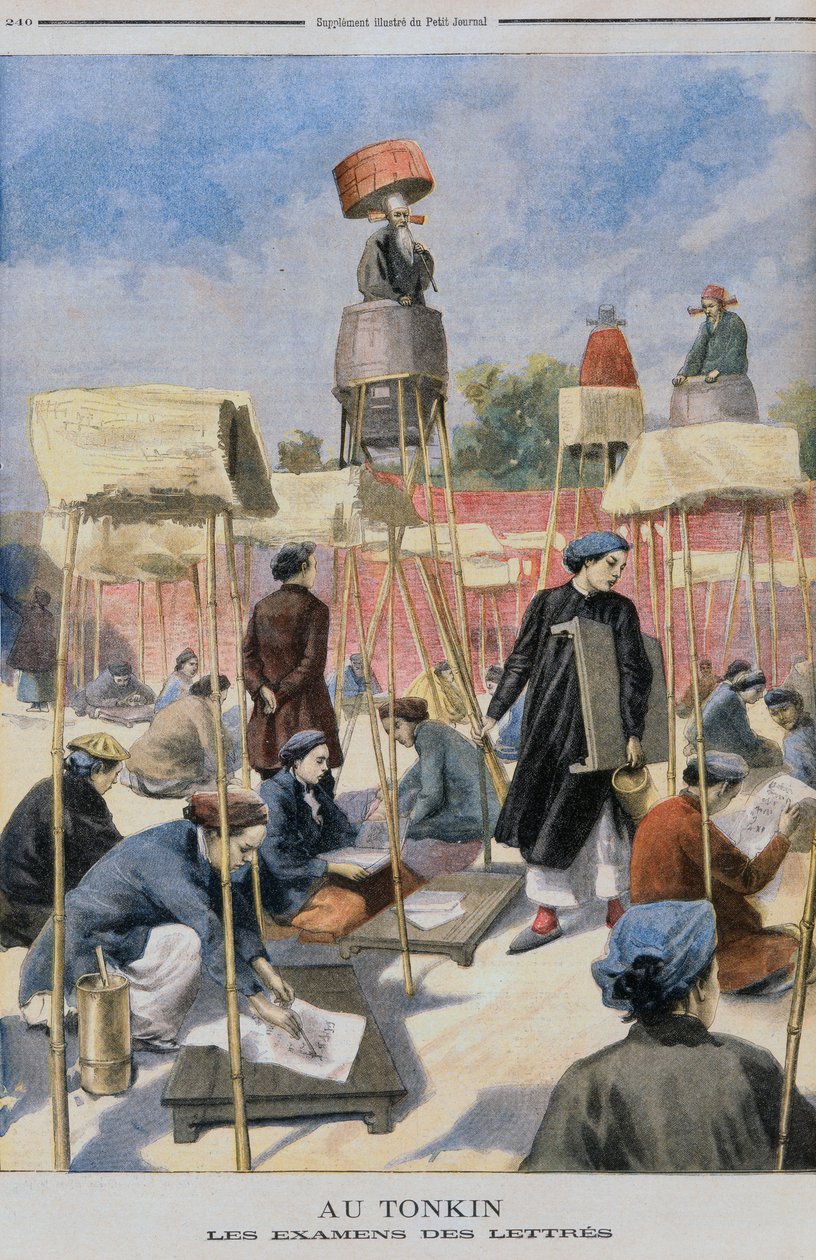 Opiskelijat kokeessa, Tonking, Le Petit Journal, 28. heinäkuuta 1895 tekijältä French School
