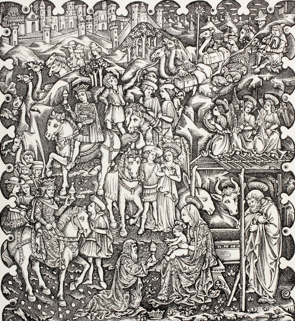 The Adoration of the Magi, Paul Lacroixin sotilaallinen ja uskonnollinen elämä keskiajalla, julkaistu Lontoossa n. 1880 tekijältä French School