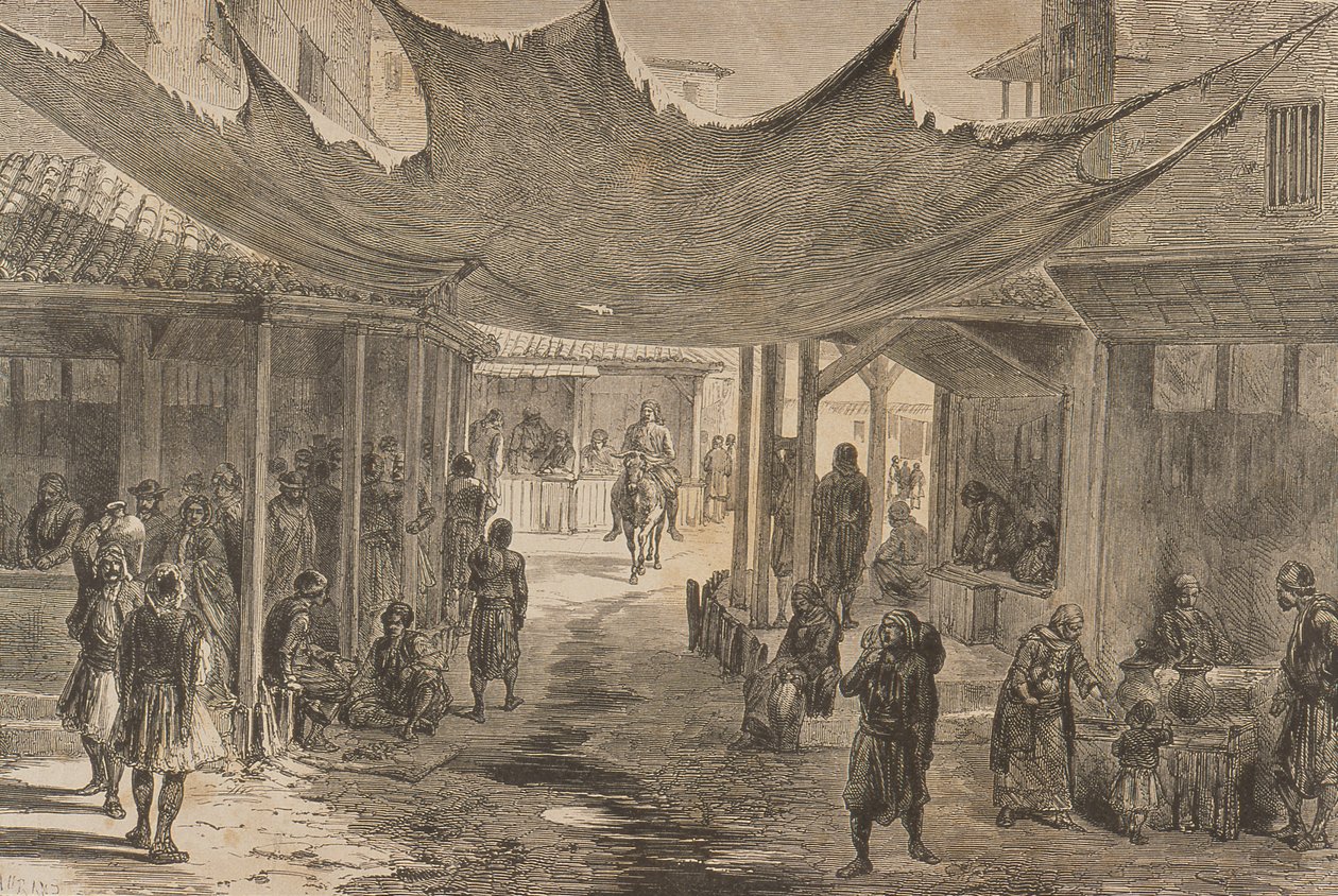 Agora, Ateena, 1860-luvulla tekijältä French School