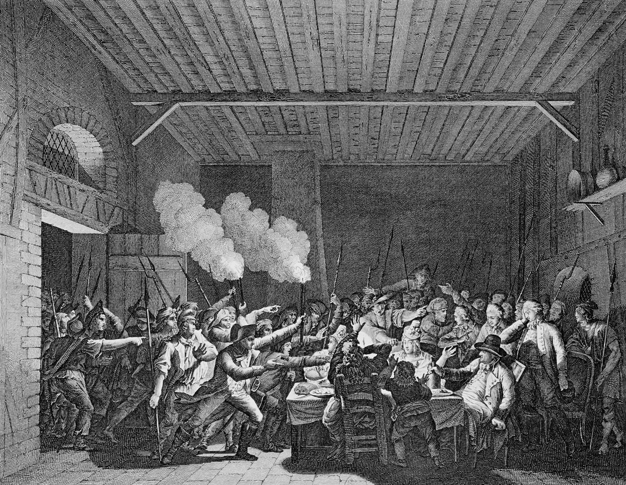 Ludvig XVI:n (1754-93) pidätys Varennesissa, 22. kesäkuuta 1791 tekijältä French School