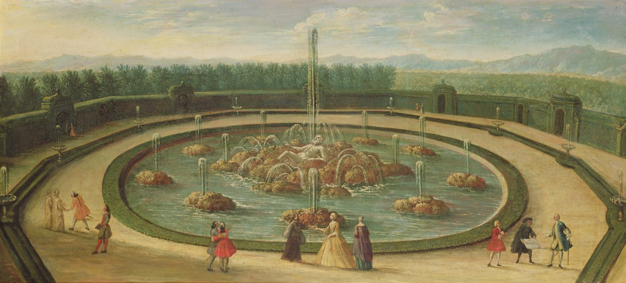 Enceladus-allas Versaillesissa, 1700-luvun alku tekijältä French School