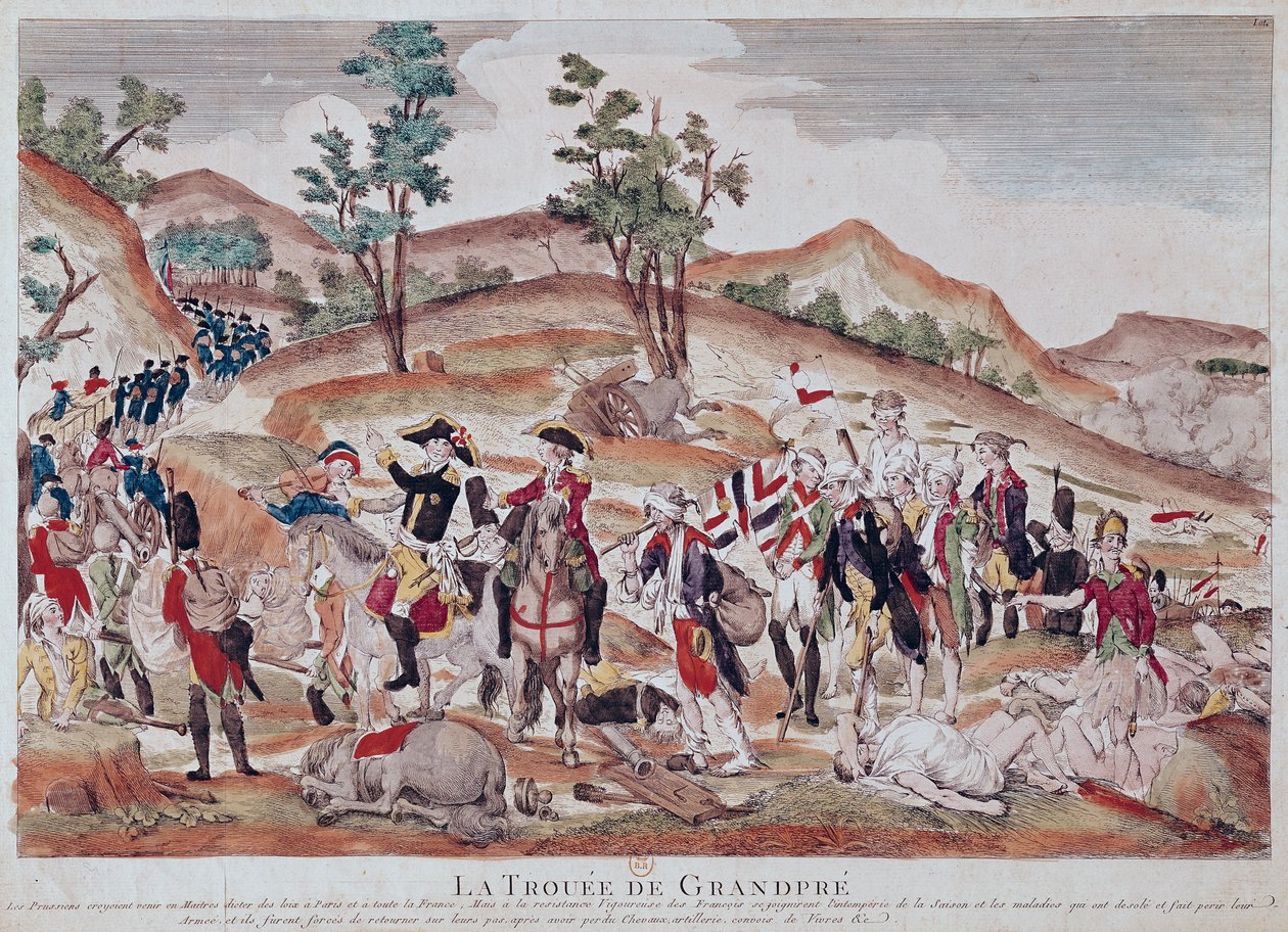 The Breach of Grandpre, lokakuu 1792 tekijältä French School