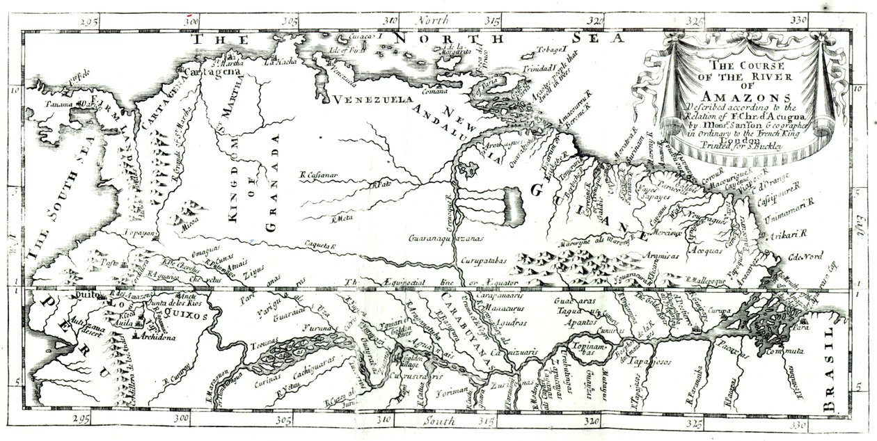 Amazonjoen kurssi, 1698 tekijältä French School