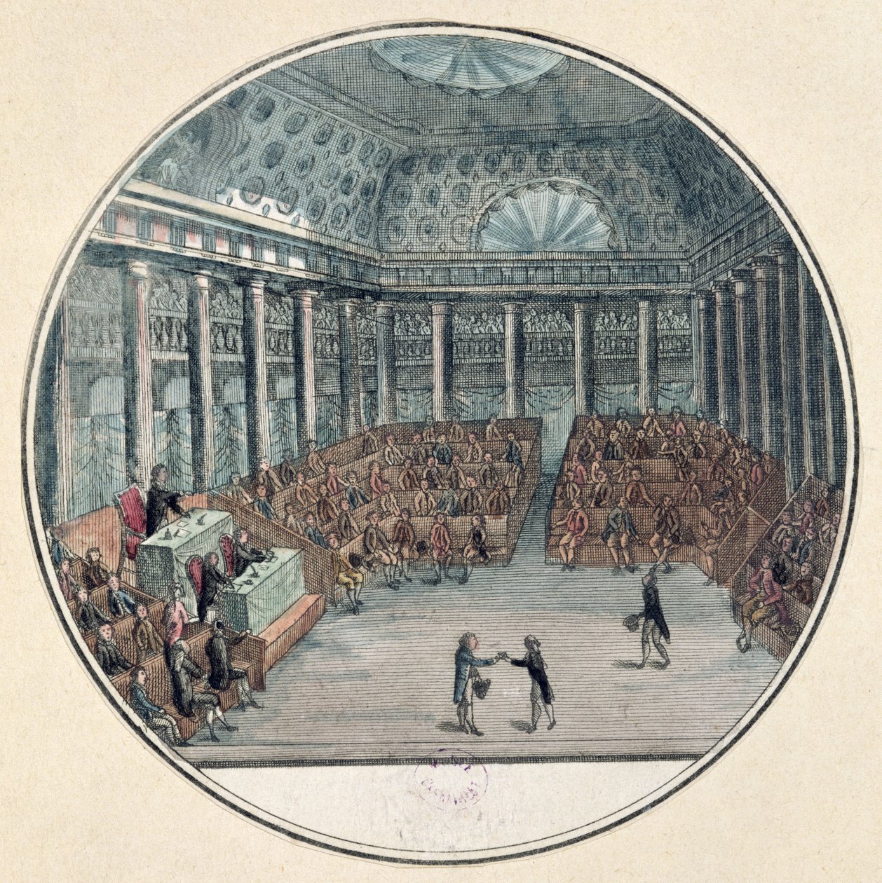 Kommuunin kansanedustajat kokouksessaan kansalliskokouksessa 17. kesäkuuta 1789 tekijältä French School
