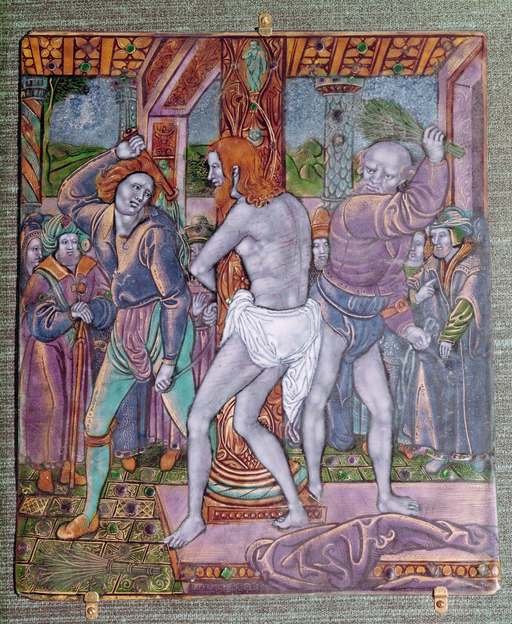 Jean I. Penicaud (n. 1500-1530) Kristuksen liputus, n. 1510 (Limoges emali) tekijältä French School