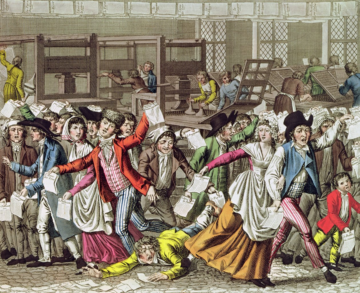 Lehdistönvapaus, 1797 tekijältä French School