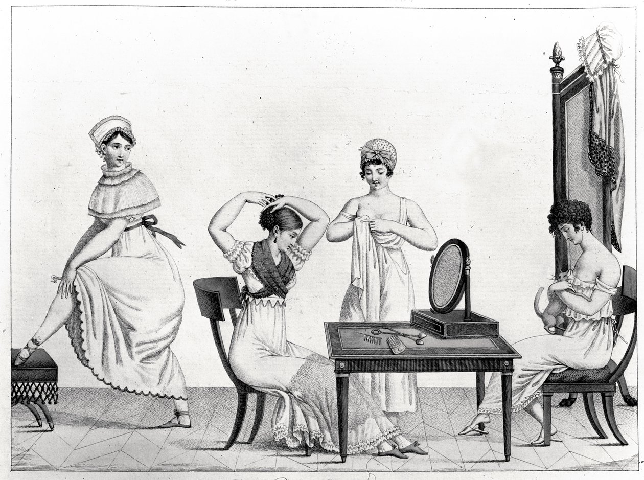 The Grisettes Rise, levy 29 Le Bon Genrestä, 1802-12, tekijältä French School