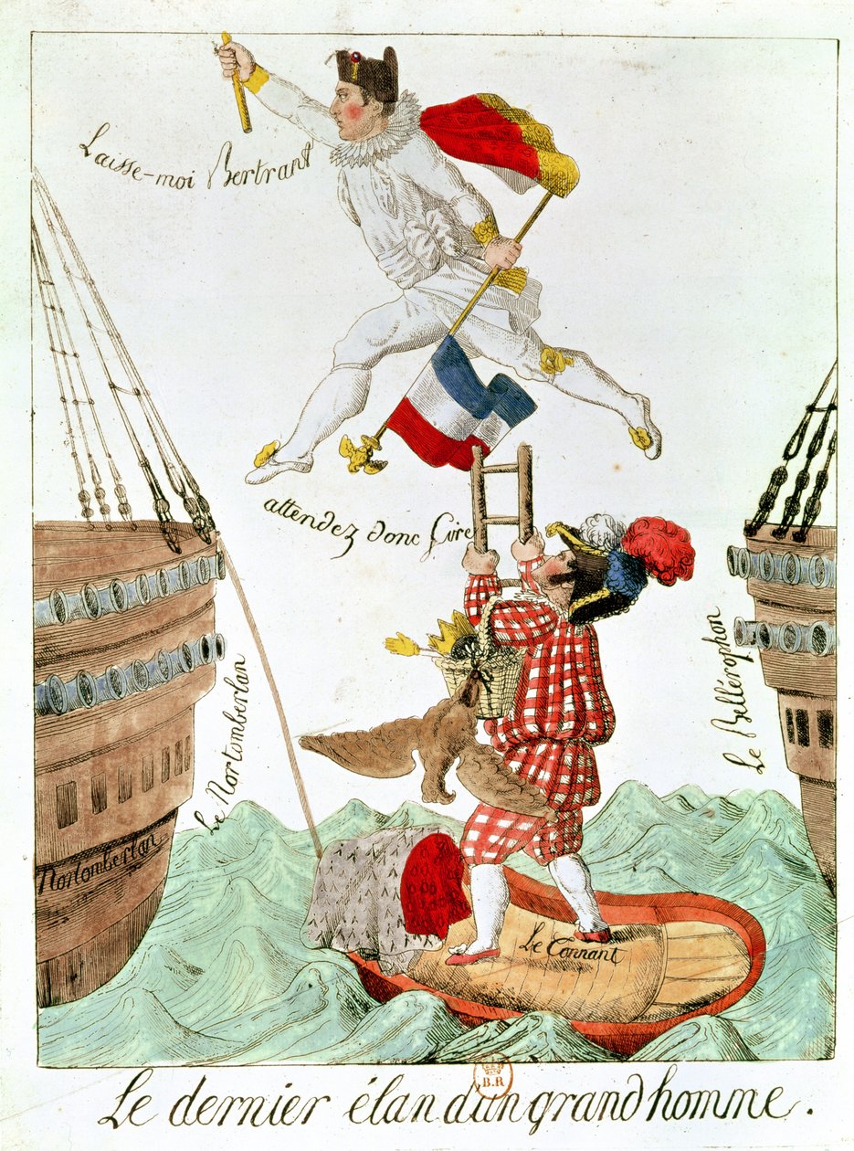Suuren miehen viimeinen hyppy, 1815 tekijältä French School