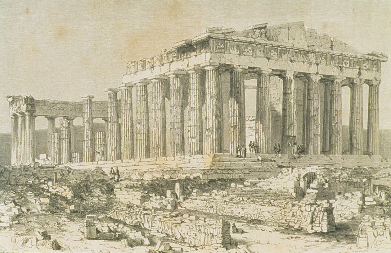 Parthenon, Ateena, 1860-luvulla tekijältä French School