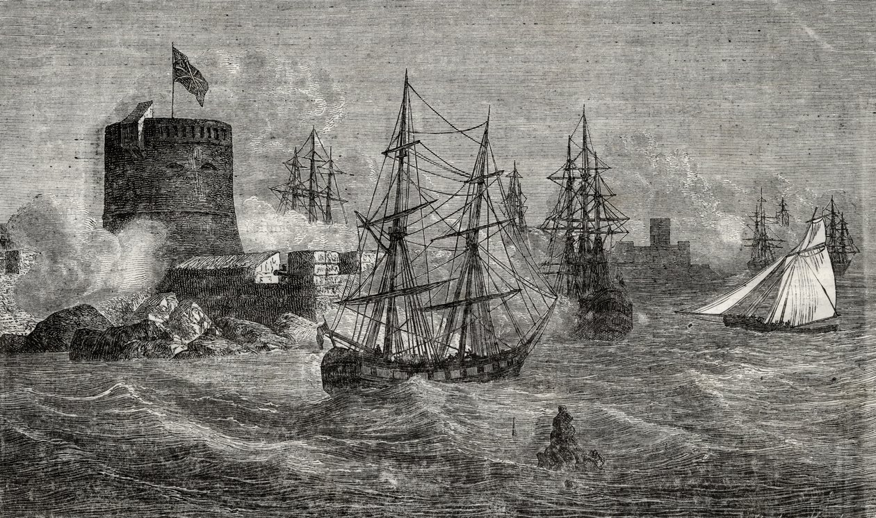 Toulonin satama 1700-luvulla tekijältä French School