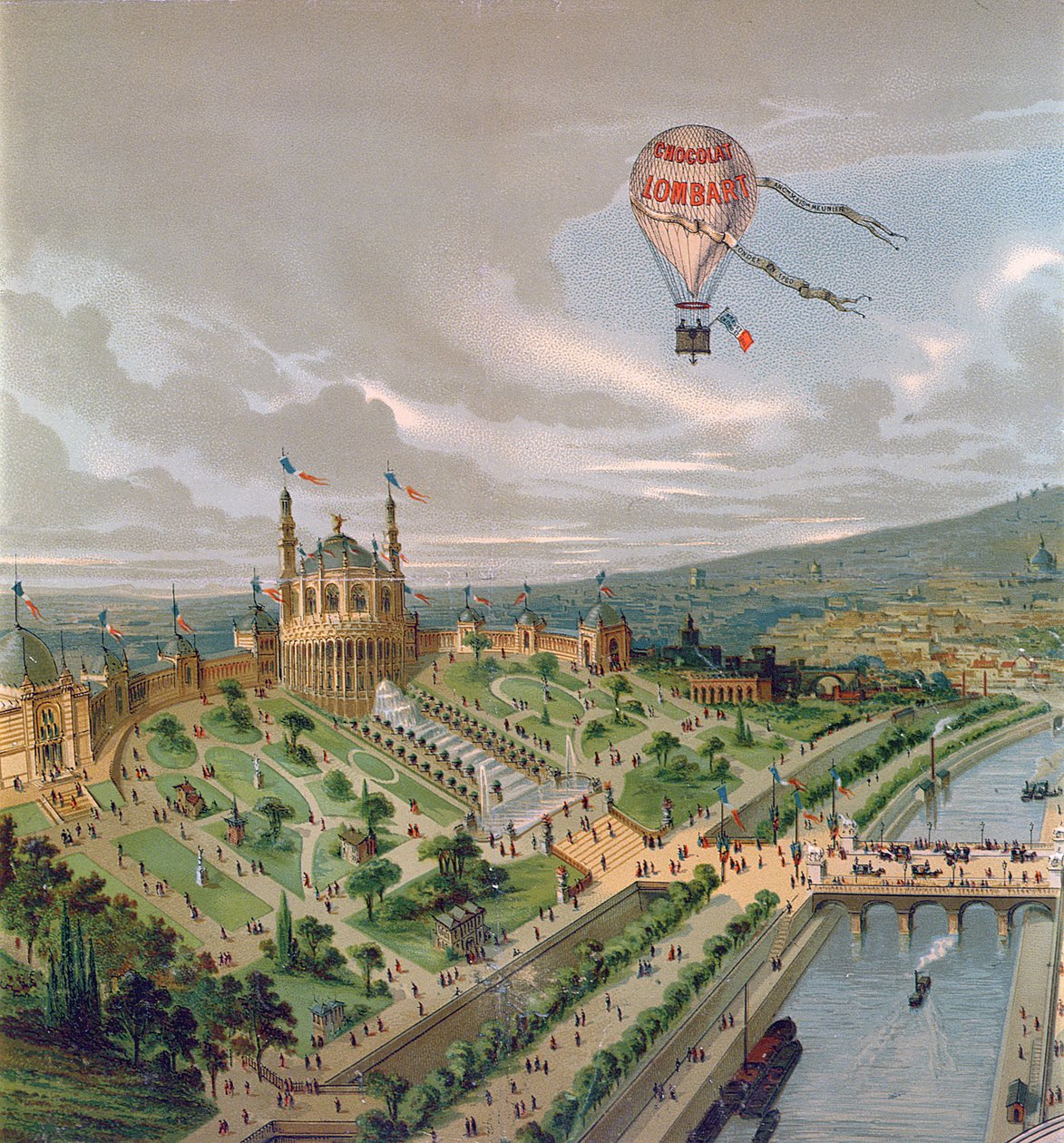 Trocadero - Maailmanlaajuinen näyttely Pariisissa, 1878 tekijältä French School