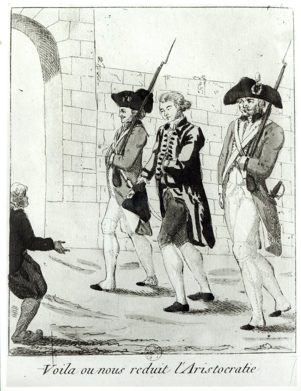 "Siksi, mitä aristokratia on alentanut meidät", Beaumarchais (1732-1799) joutui vankilaan vuonna 1773. tekijältä French School