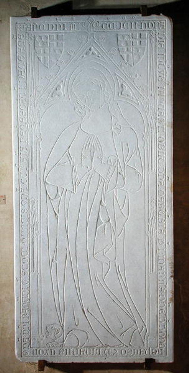 Hautakivi, jossa on Marquiesa de Linaresin muotokuva, 1391. tekijältä French School