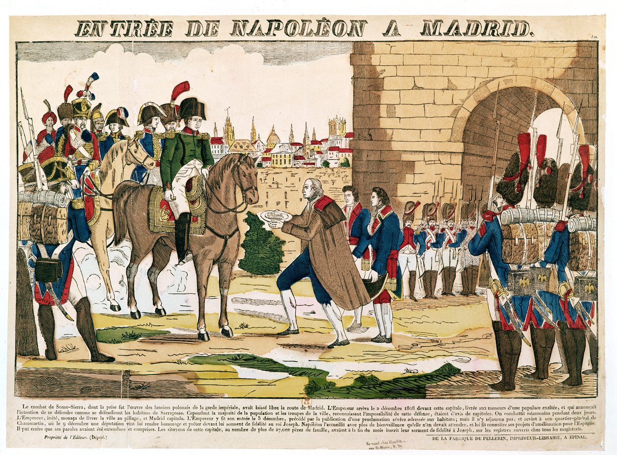 Ranskalaisten voittoisa tulo Madridiin, 4. joulukuuta 1808 tekijältä French School