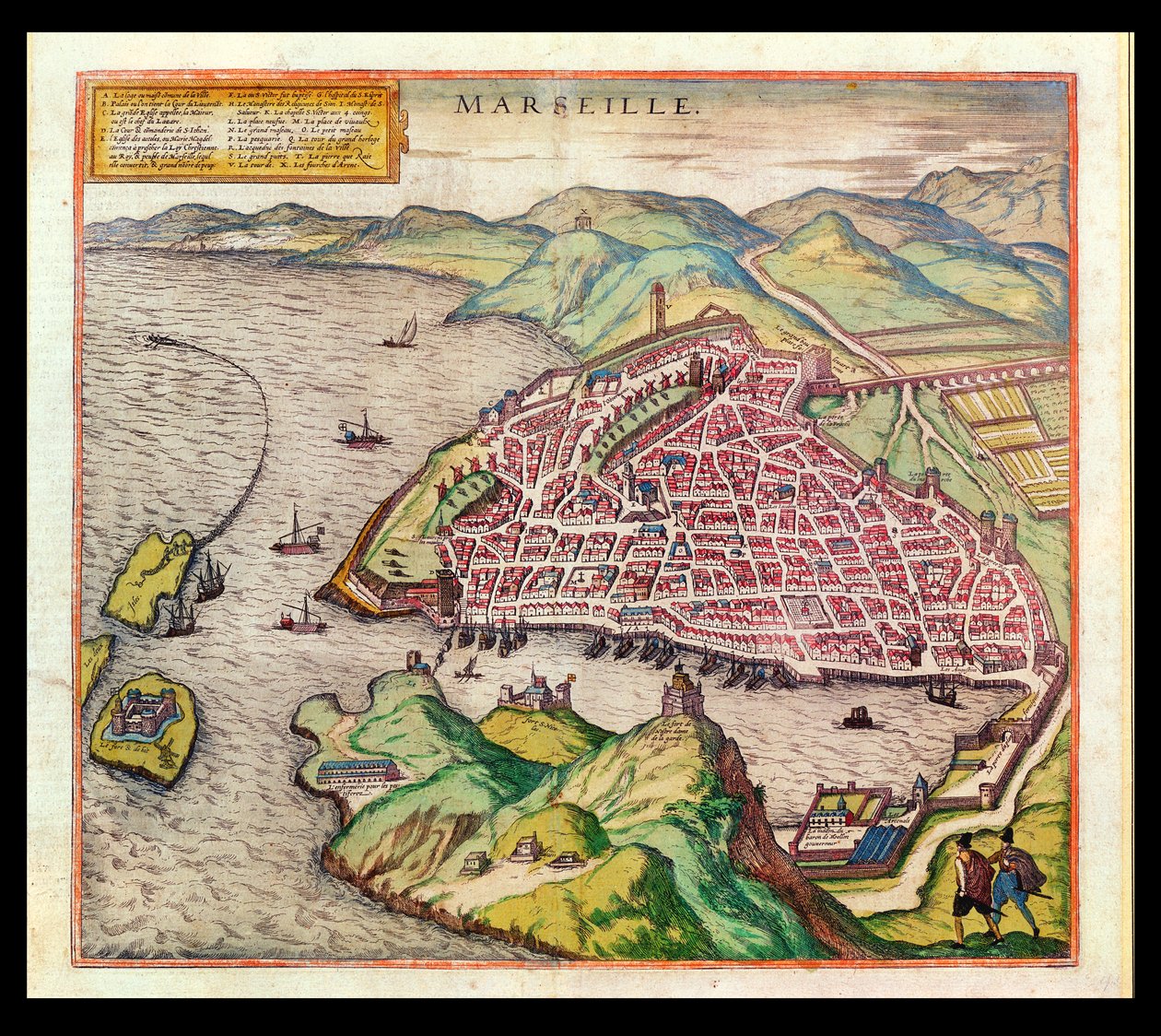 Näkymä Marseillesta, 1574 tekijältä French School