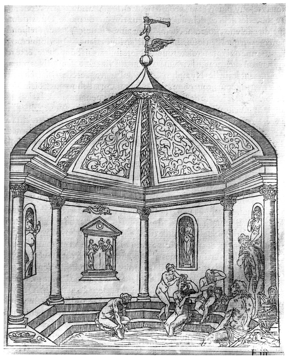 Naisten kylpylät Theleme Abbeyssa, Francois Rabelais