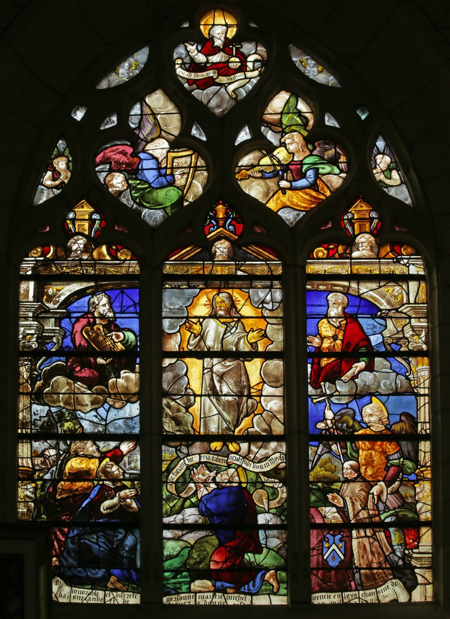 Ikkuna, joka kuvaa kirkastumista, 1500-2000-luku tekijältä French School