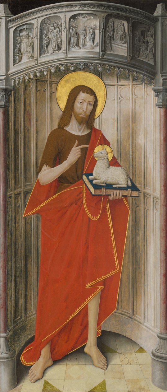 Paneelit Saint-Honorén kartaston alttarista, Thuison-les-Abbeville: Johannes Kastaja tekijältä French