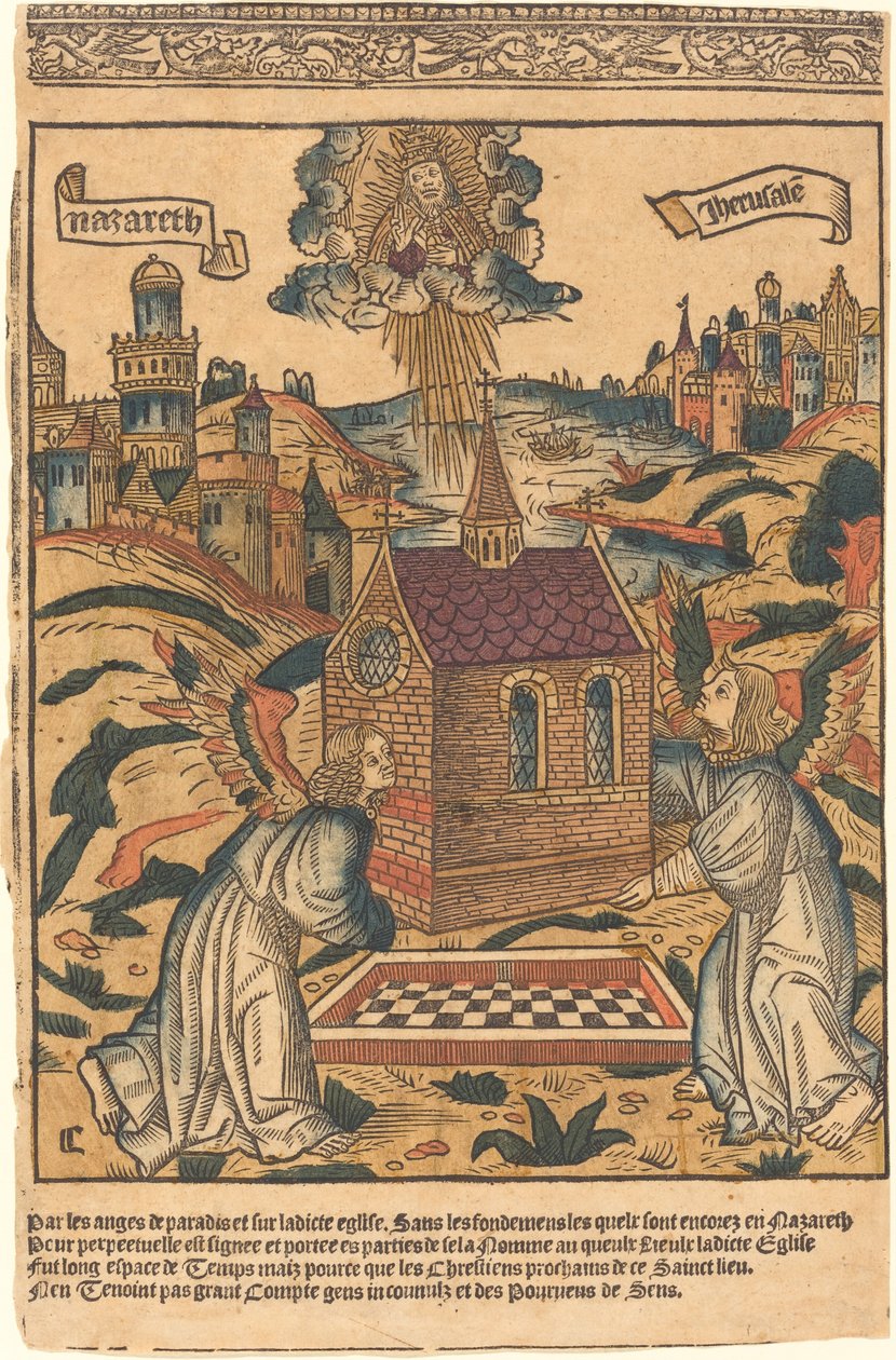 Loreton pyhän talon kuljetus tekijältä French 15th Century