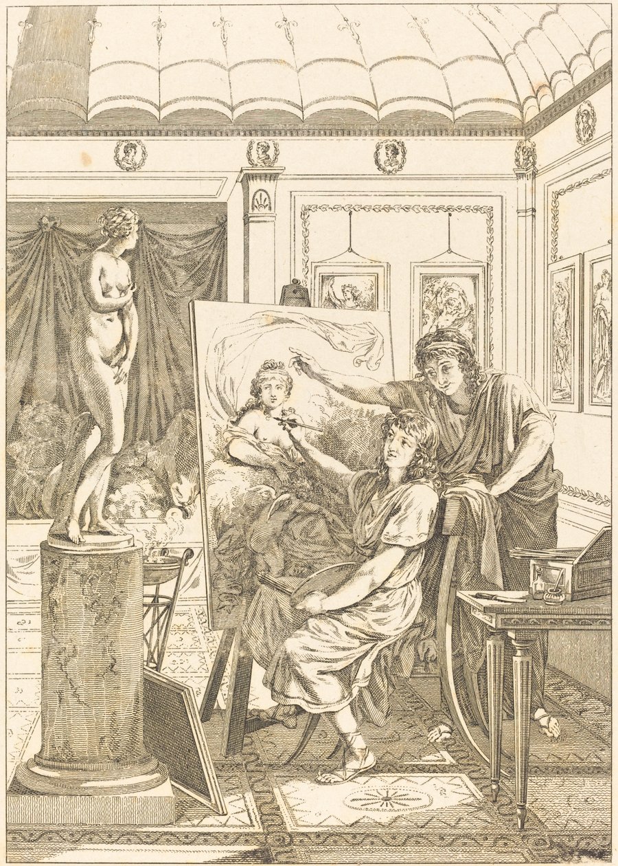 Anacreon Mimic: Iris-muotokuva tekijältä French 18th Century