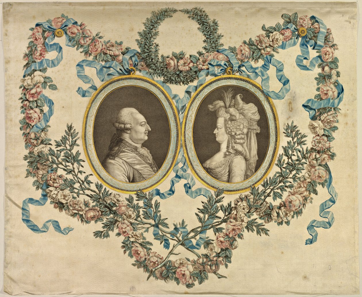 Ludvig XVI ja Marie-Antoinette tekijältä French 18th Century