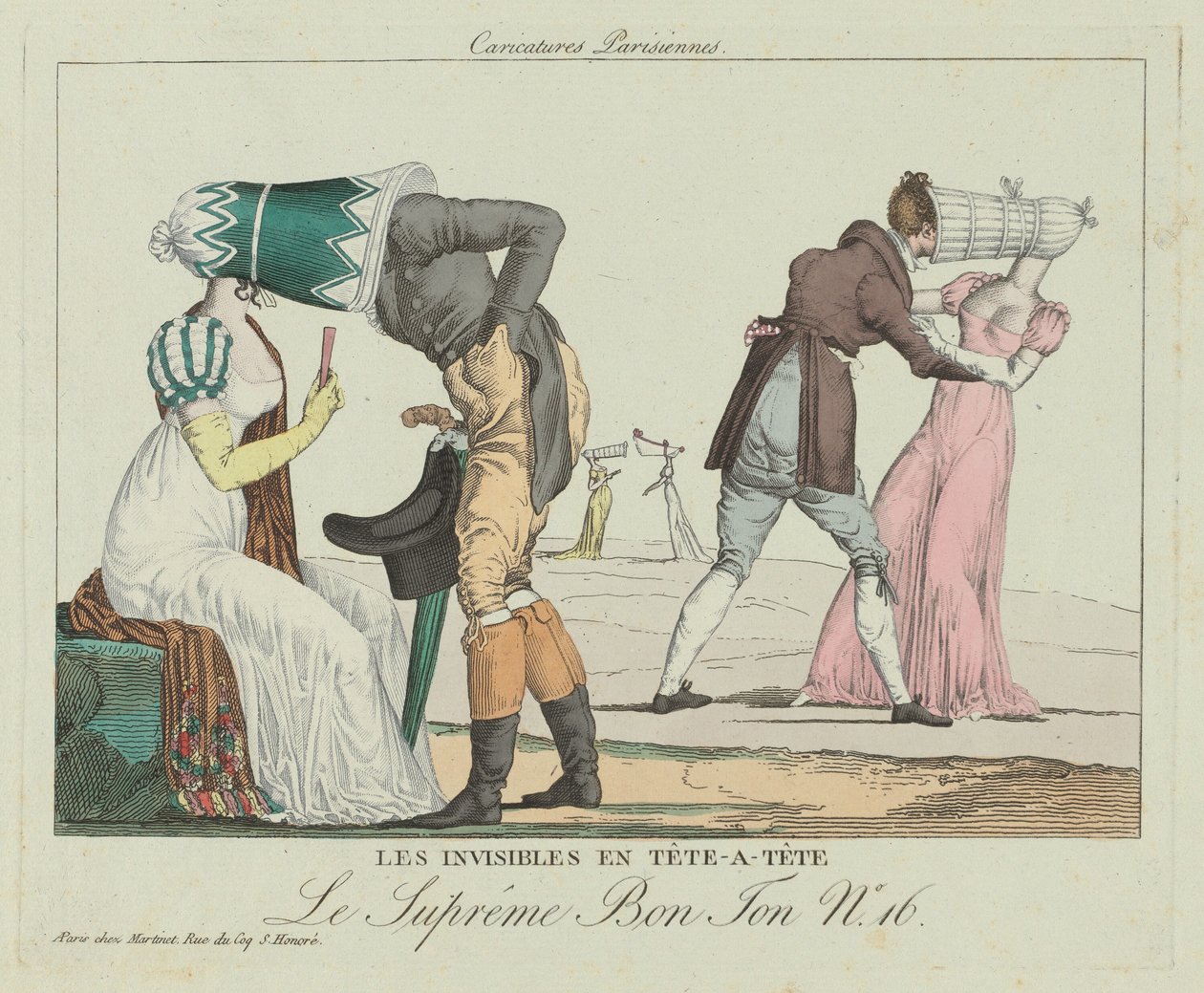 The Invisibles yksi vastaan ​​(Tete-a-Tete ja Poke Bonnets) tekijältä French 19th Century