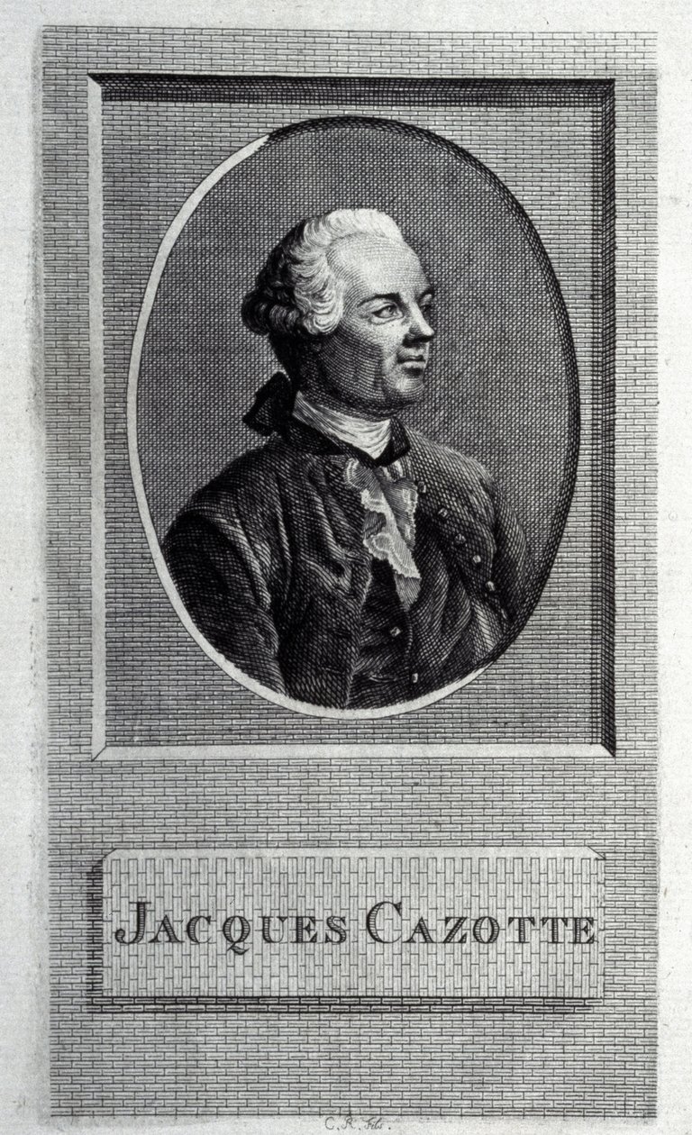Muotokuva kirjailijasta Jacques Cazotte 1720-1792 tekijältä French Master