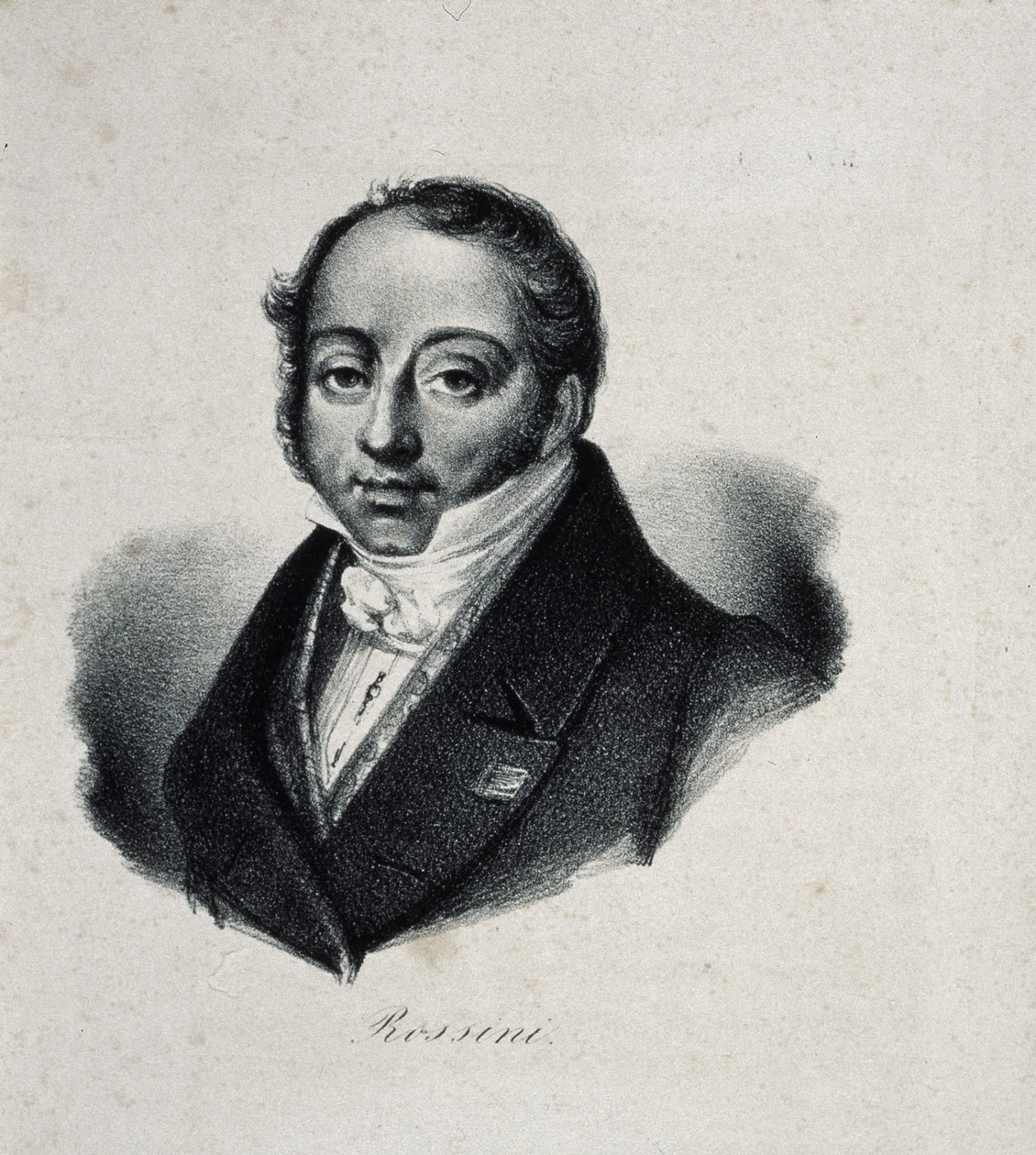 Muotokuva säveltäjä Gioachino Antonio Rossinista 1792-1868 tekijältä French Master