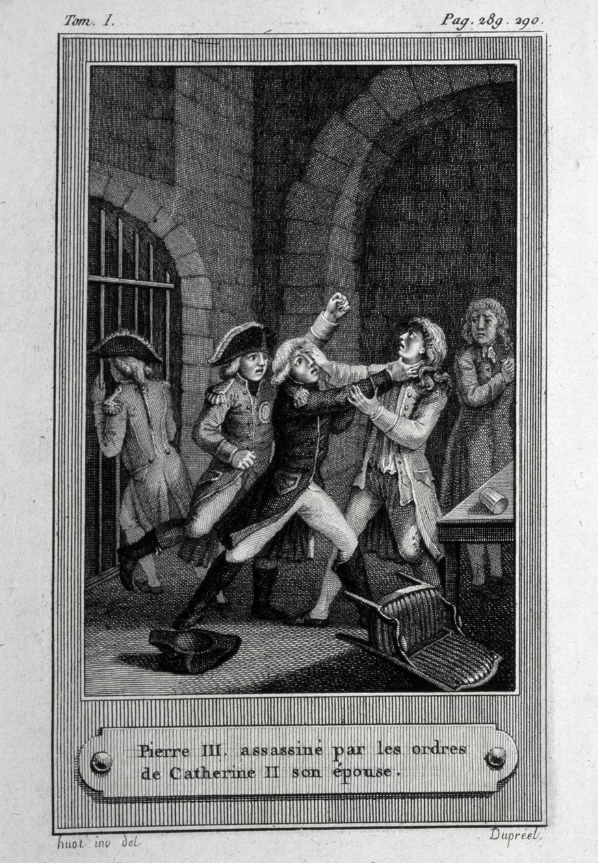 Venäjän keisari Pietari III Fjodorovitšin salamurha 17. heinäkuuta 1762 tekijältä French Master