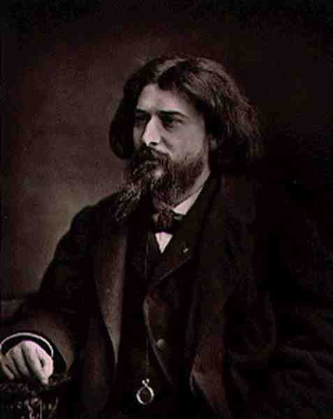 Alphonse Daudet (1840–1897), Galerie Contemporainesta, n. 1874–1878 (b/w kuva) tekijältä French Photographer