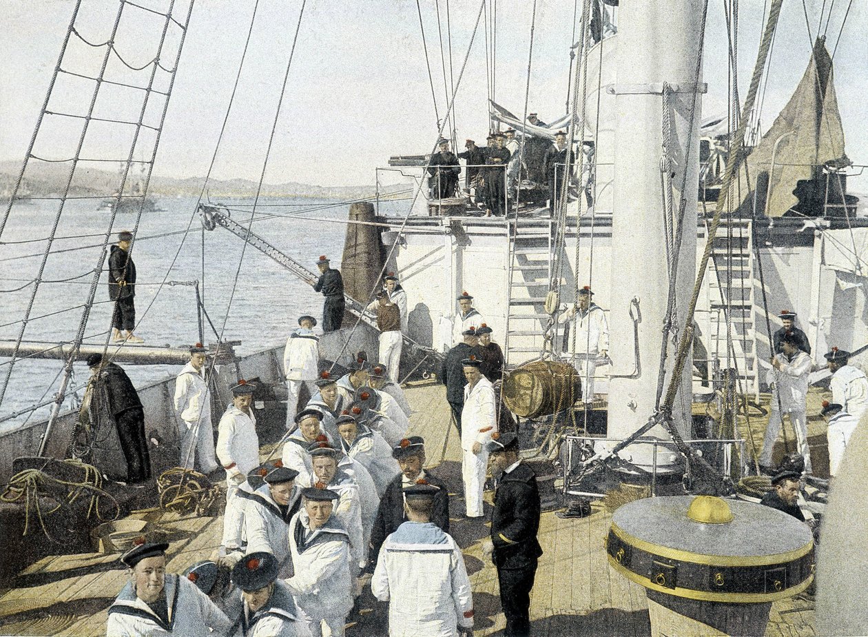 Ranskan laivasto, 1800-luvun loppu: maihinnousuruokaa - Bibl. des Arts deco. tekijältä French Photographer