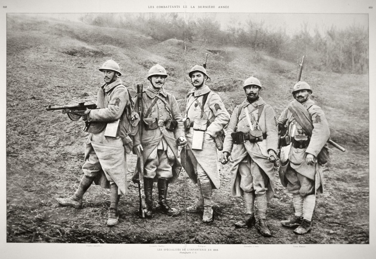 Ranskan jalkaväki ja aseet tekijältä French Photographer
