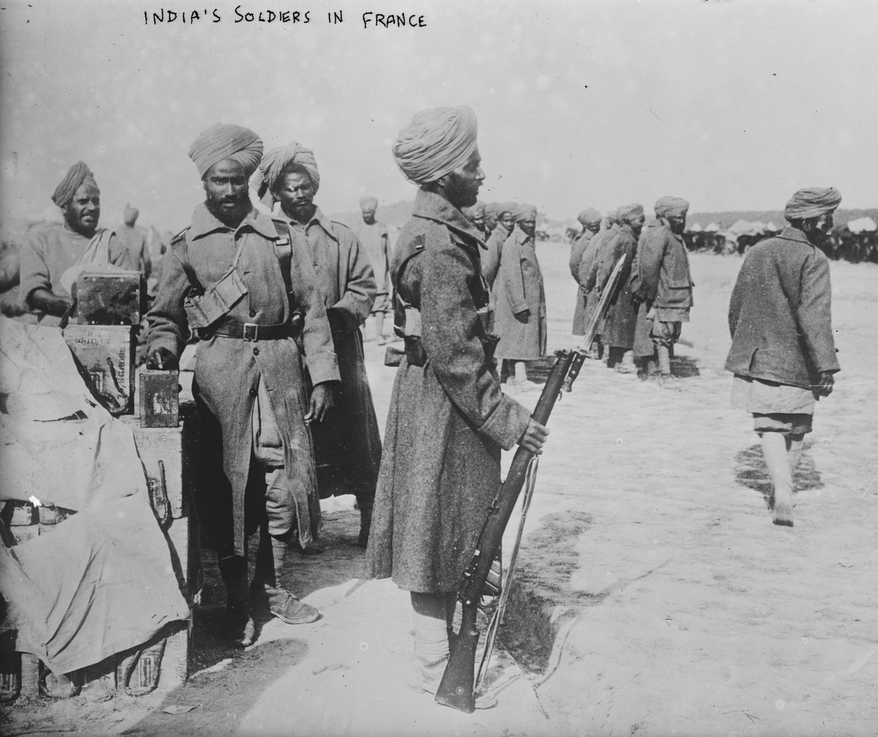Intian sotilaat Ranskassa 1914-1915 tekijältä French Photographer