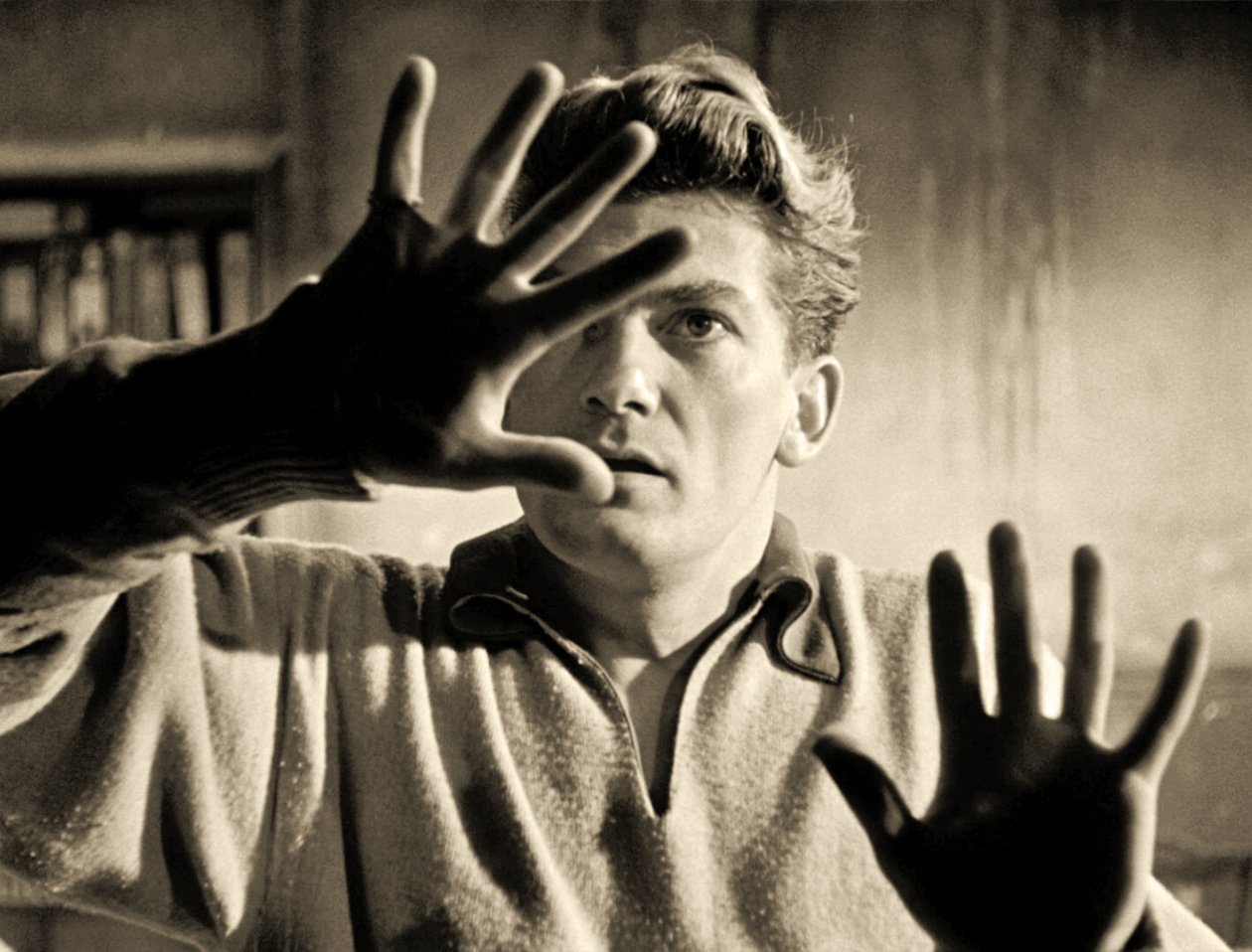 Jean Marais näyttelee Orpheusta, 1950 tekijältä French Photographer