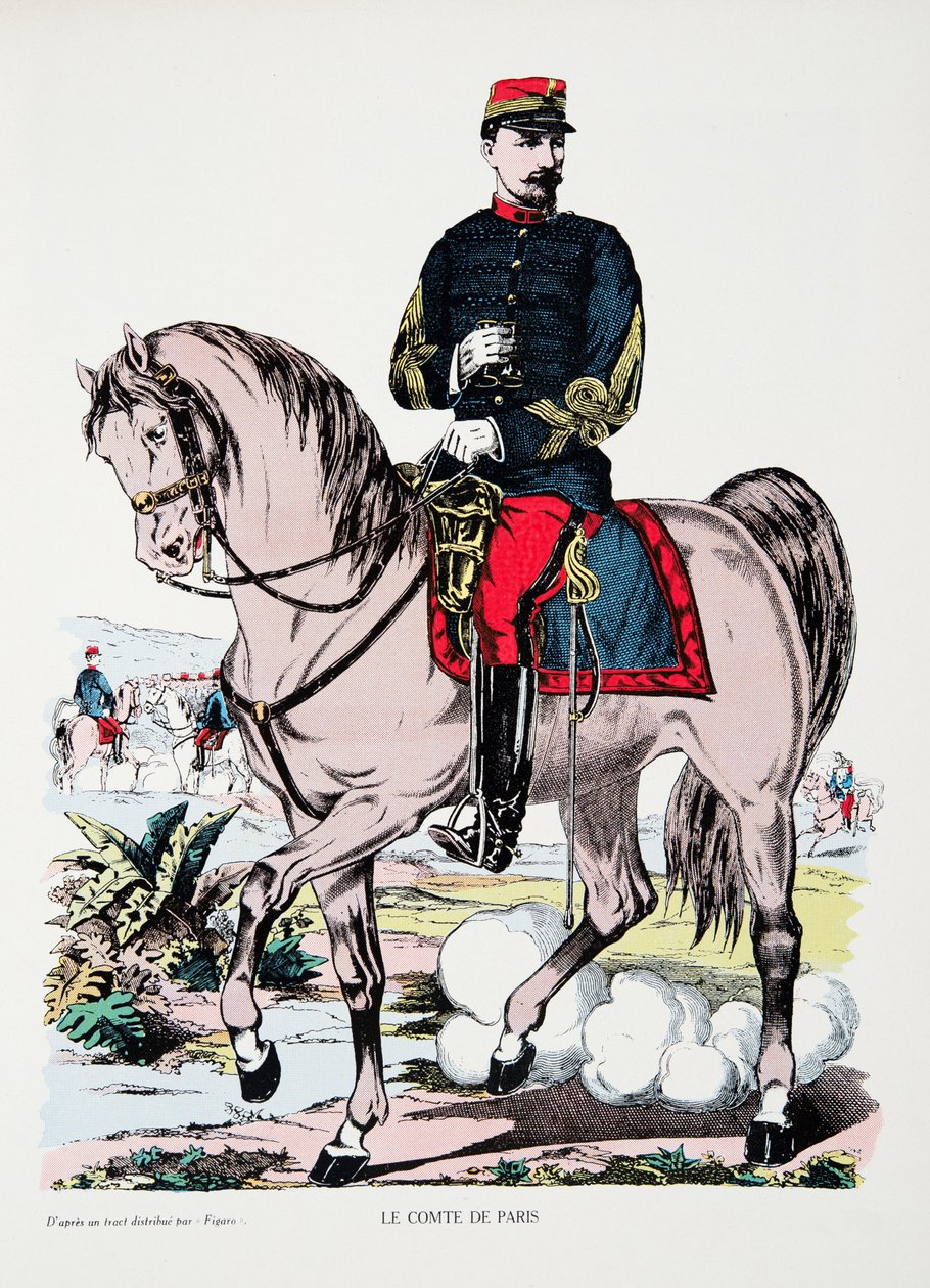 Pariisin kreivi, kolmannen tasavallan historiasta, osa. I, Poliittinen historia, pub.1933 (väri litho) tekijältä French Photographer