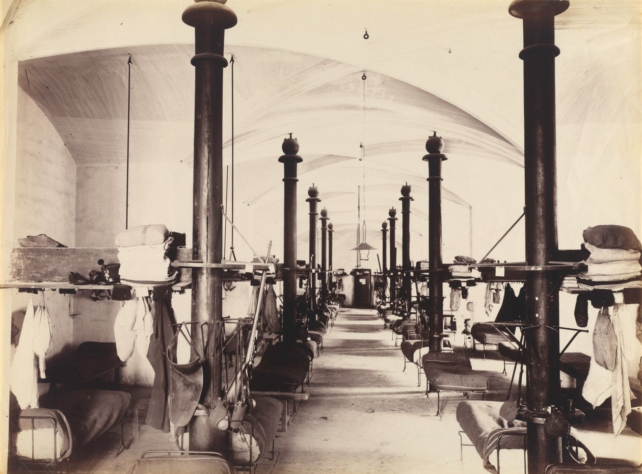 Les Salles des Gardes, Paavin palatsi, Avignon, Ranska,1860-luku (kuva) tekijältä French Photographer