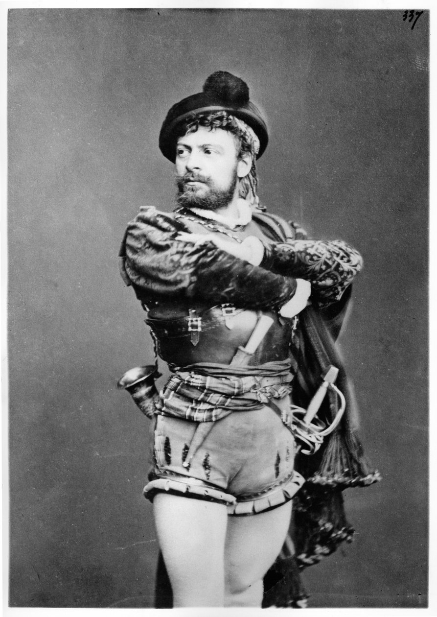 Mounet-Sully (1841-1916) Hernanina Victor Hugon (1802-85) elokuvassa "Hernani ou l