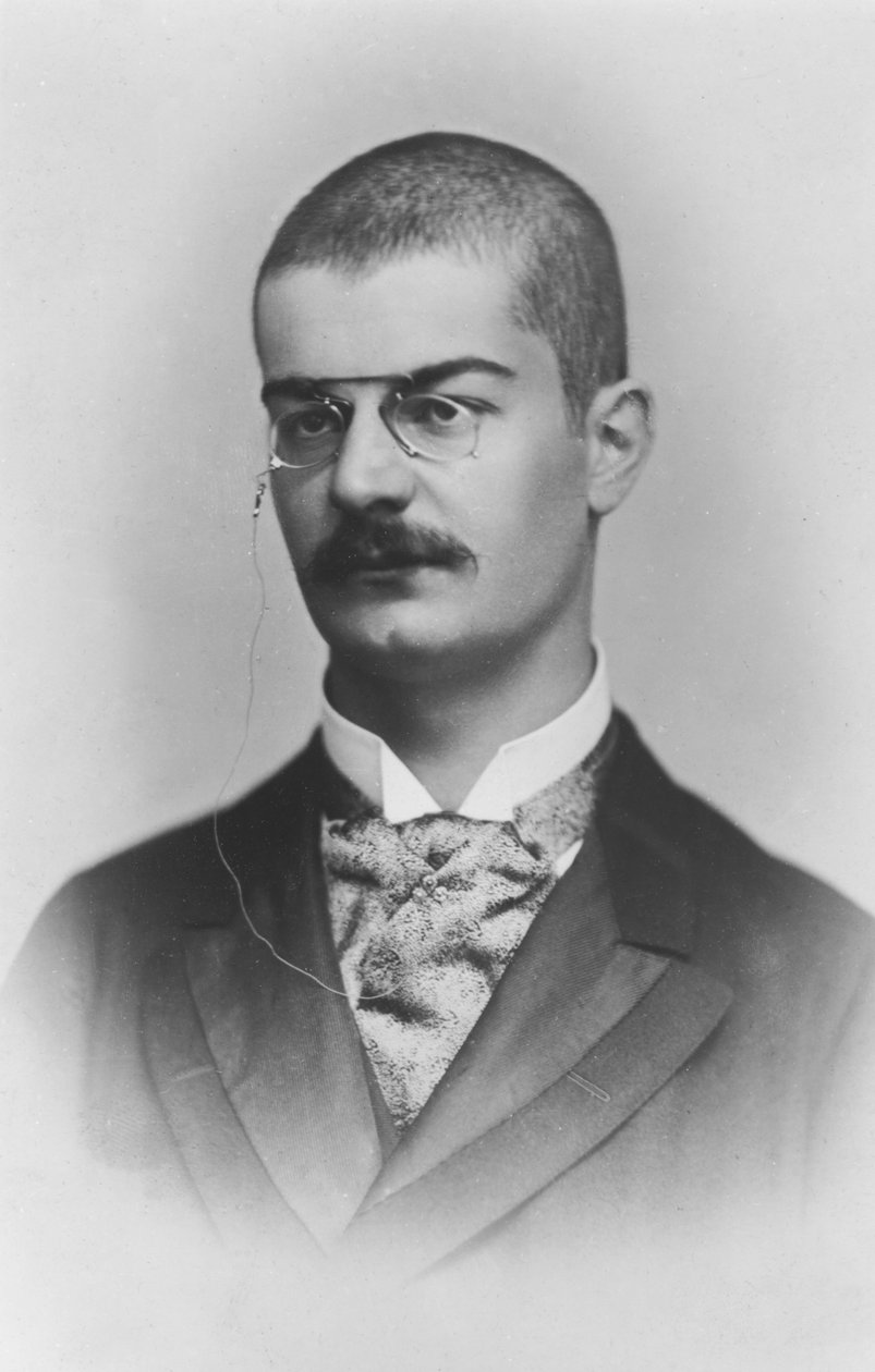 Serbian kuninkaan Aleksandar Obrenovicin muotokuva tekijältä French Photographer