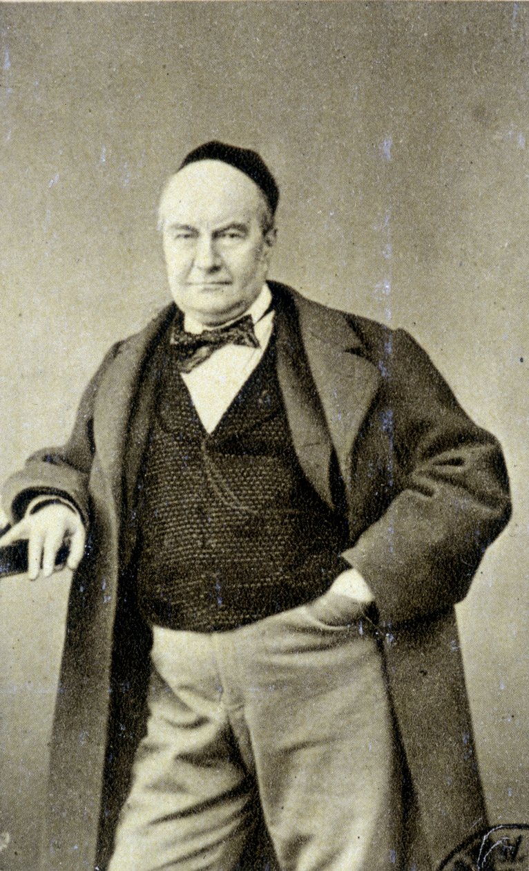 Muotokuva Charles Augustin Sainte Beuvesta (1804 - 1869) (Sainte-Beuve), kirjailija, toimittaja ja kirjallisuuskriitikko. tekijältä French Photographer