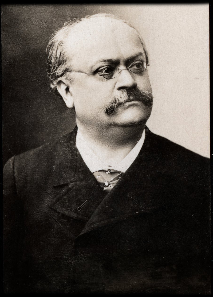 Charles Lecocqin (1832-1918), ranskalaisen säveltäjän muotokuva. tekijältä French Photographer