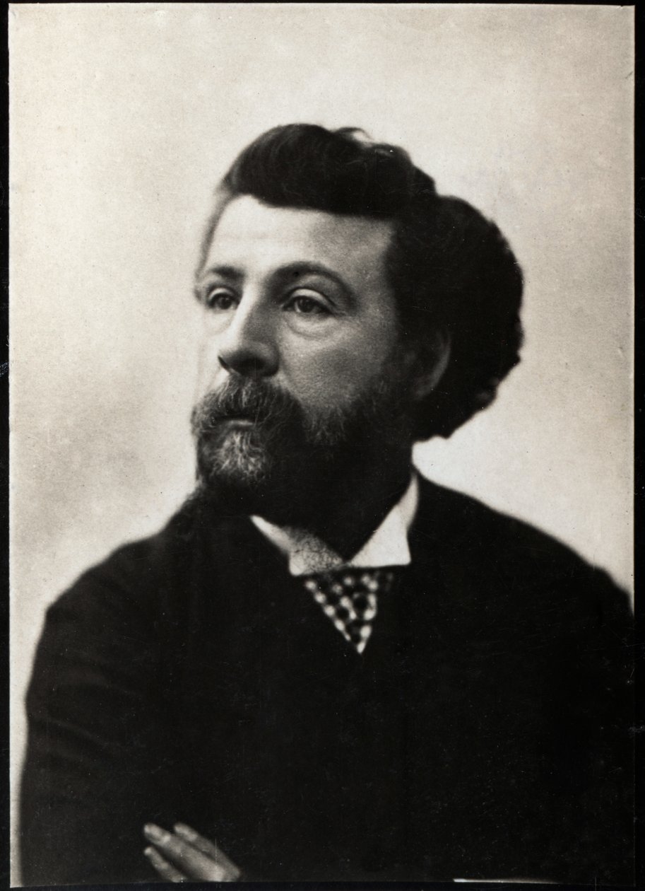 Muotokuva Edouard Pailleronista (1834-1899), ranskalaisesta runoilijasta ja näytelmäkirjailijasta. tekijältä French Photographer