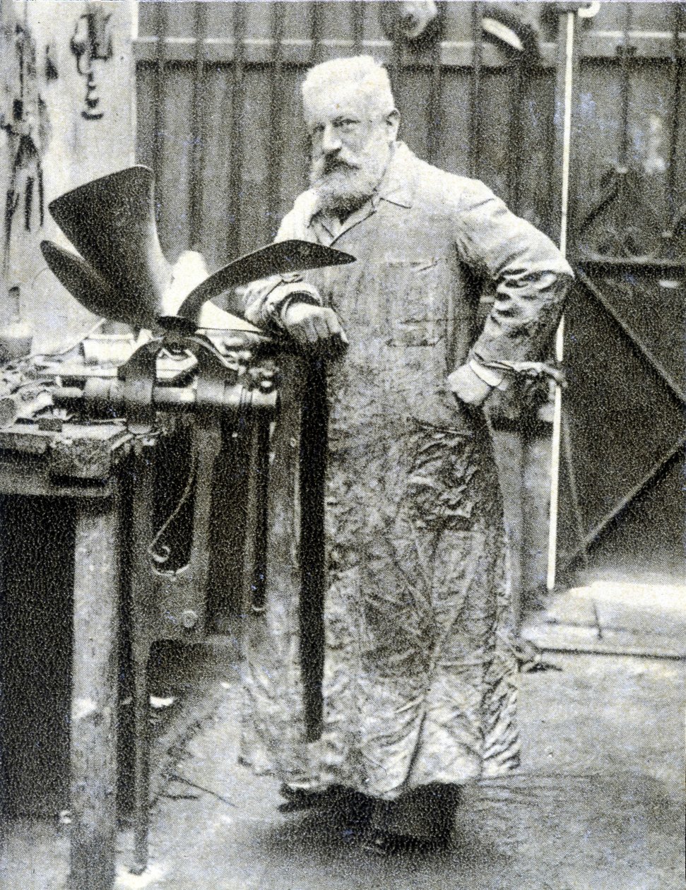 Muotokuva Fernand Forestista (1851 - 1914), ranskalaisesta keksijästä (moottori, autonosat...) - valokuvaus tekijältä French Photographer