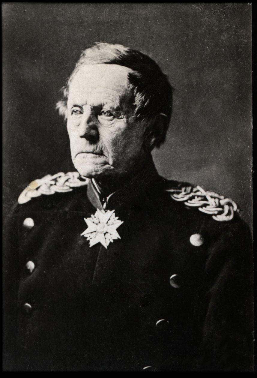 Muotokuva Helmuth Karl Bernhard von Moltke vanhemmasta (1800-1891), Saksan sotamarsalkasta. tekijältä French Photographer