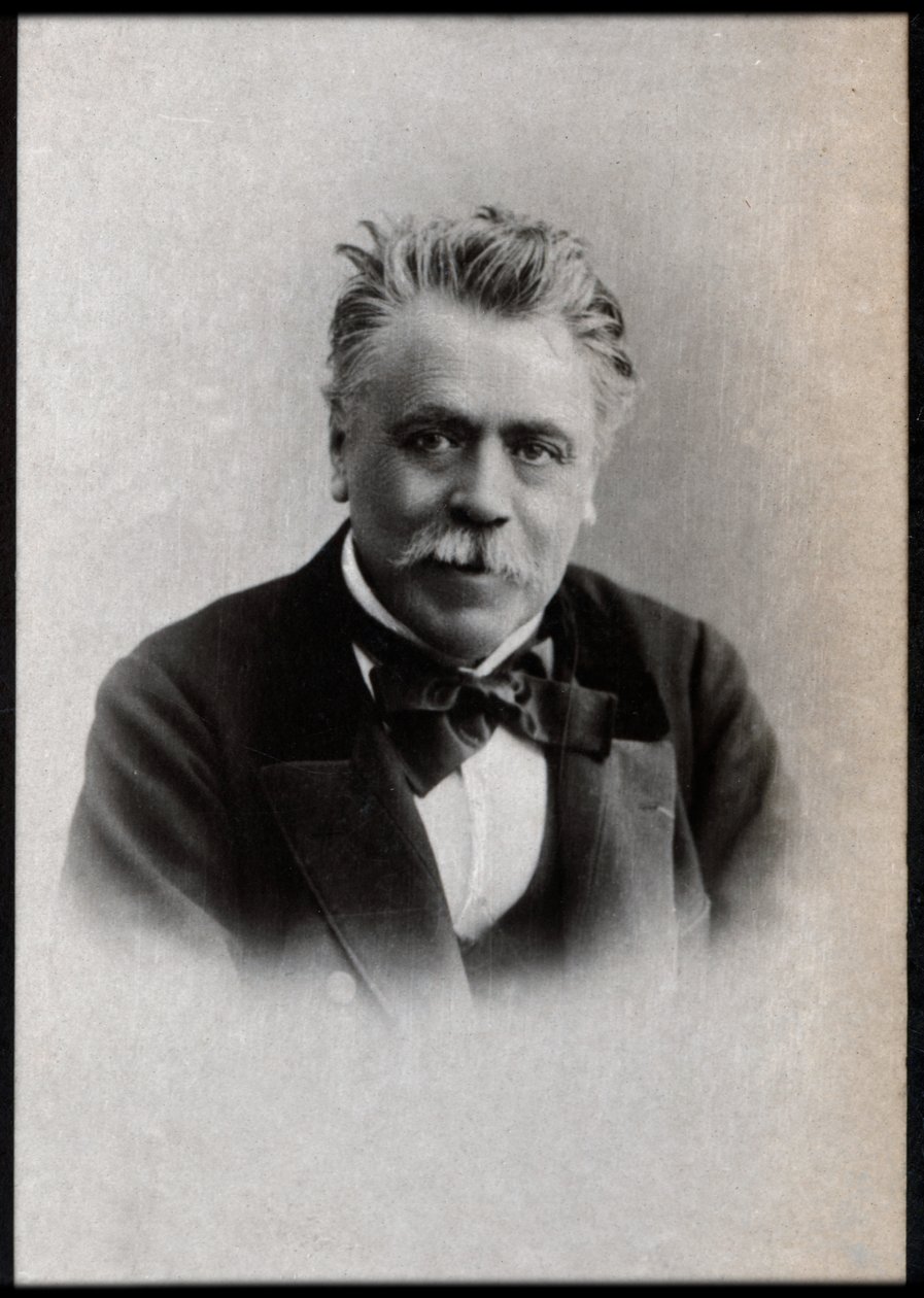 Muotokuva Henri Francois Becquestä (1837-1899), ranskalainen näytelmäkirjailija. tekijältä French Photographer