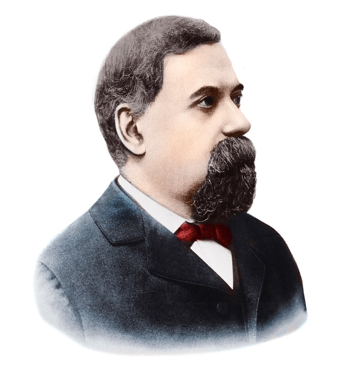 Italian tähtitieteilijän Giovanni Schiaparellin (1835-1910) muotokuva. tekijältä French Photographer