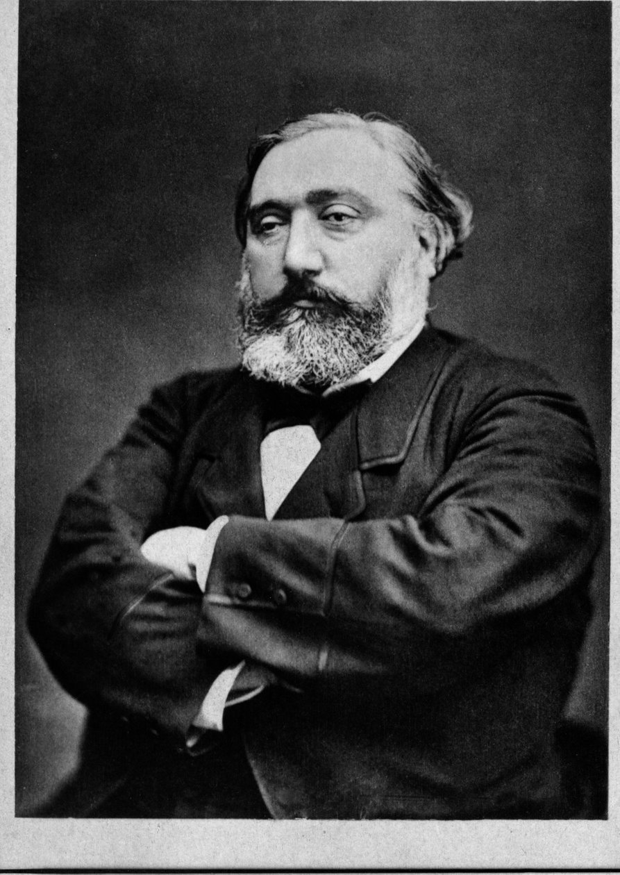 Ranskan valtiomiehen Leon Gambettan (1838-1882) muotokuva. tekijältä French Photographer