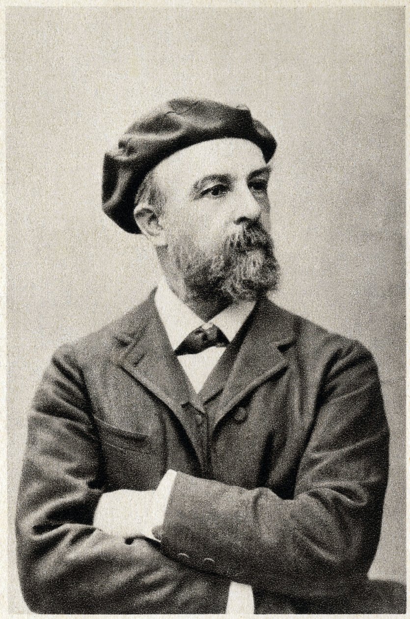 Ranskalaisen taidemaalarin Odilon Redonin (1840-1916) muotokuva. Valokuvaus tekijältä French Photographer