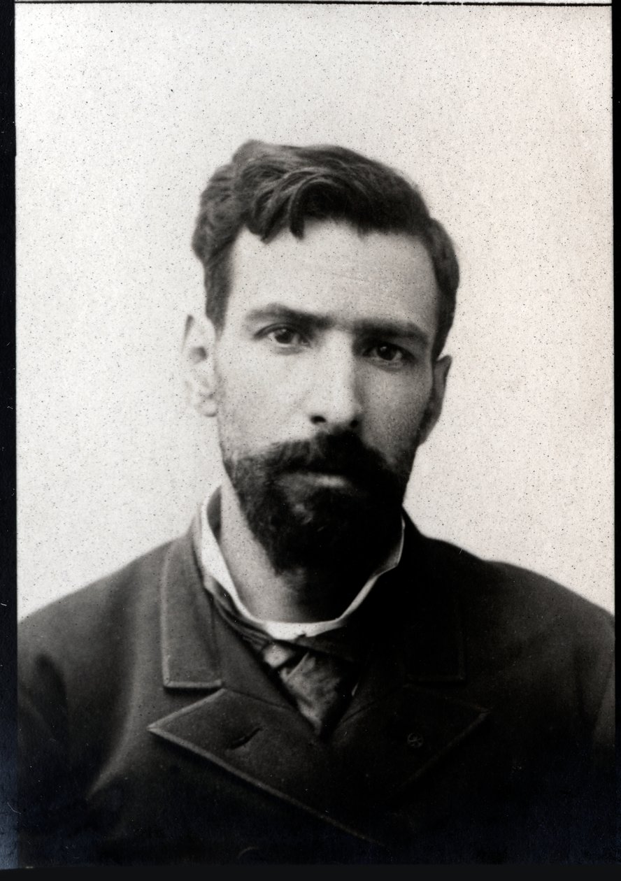 Pietro Paolo Savorgnan di Brazzan (1852-1905), ranskalaisen italialaisen tutkimusmatkailijan muotokuva. tekijältä French Photographer