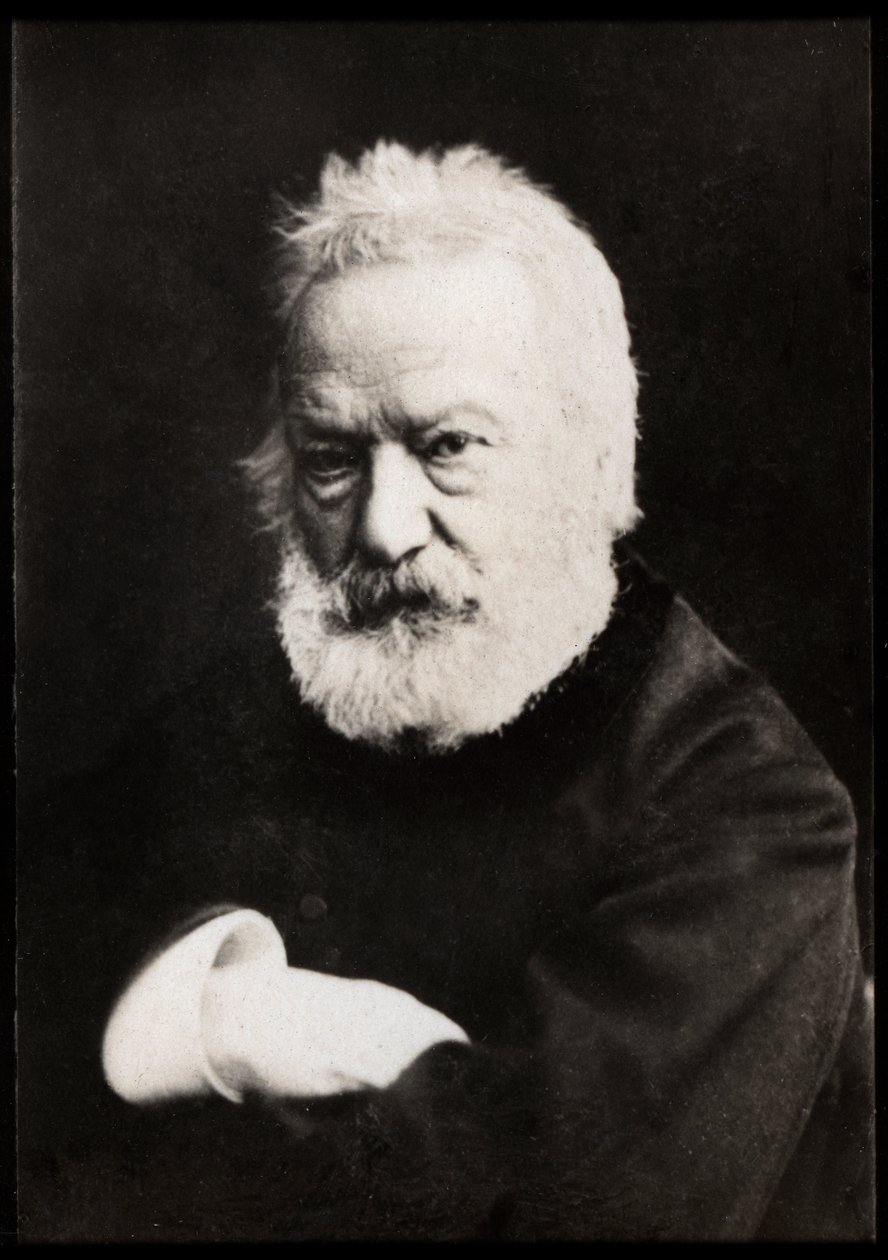 Muotokuva Victor Hugosta (1802-1885), ranskalainen runoilija, näytelmäkirjailija, kirjailija, esseisti. tekijältä French Photographer